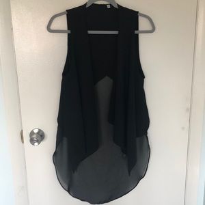XS, women’s vest, black